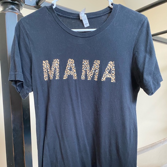 Bella Canvas Tops - Black Leopard Print Tee Shirt Mana Size Small